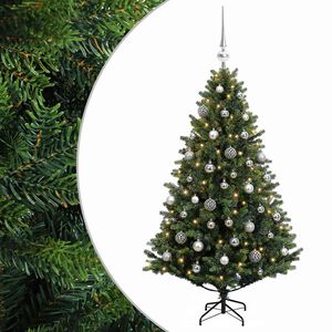 vidaXL Sztuczna choinka z bombkami 120 cm 150 LED Ciepła biel