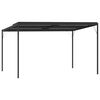 vidaXL Altana ogrodowa, antracytowa, 4x3x2,5 m, aluminium i stal