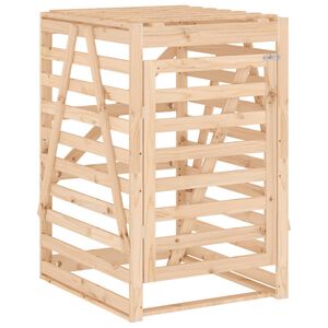 vidaXL Obudowa kosza na śmieci, 84x90x128,5 cm lite drewno sosnowe