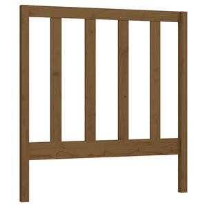 vidaXL Wezgłowie ł&oacute;żka, miodowy brąz, 81x4x100 cm, lite drewno sosnowe
