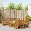 vidaXL Zestawy sof 9 pcs Naturalny Lite Drewno Akacji