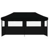 vidaXL Namiot imprezowy typu pop-up z 3 ściankami, czarny