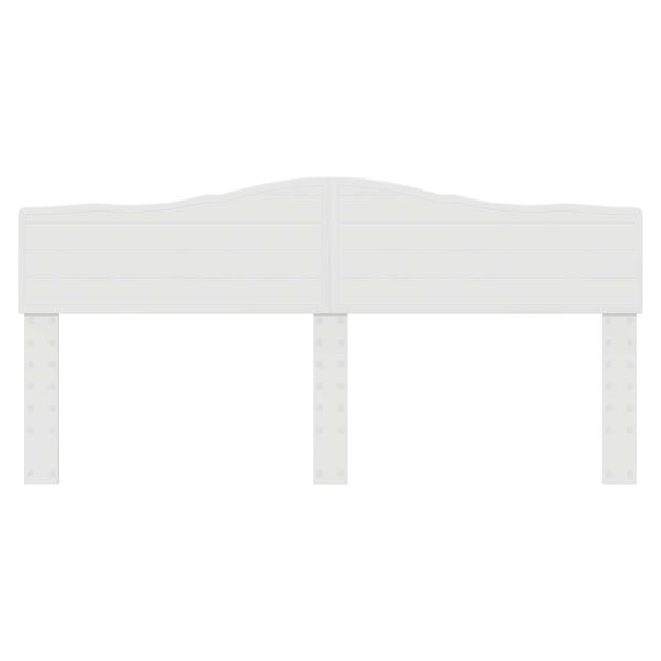 vidaXL Zagł&oacute;wek Błyszcząca biel 200 cm Materiał drewnopochodny