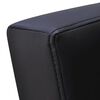 vidaXL Fotel TV, czarny, sztuczna sk&oacute;ra