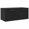 vidaXL Szafka ścienna 80 x 36.5 x 35 cm Drewno inżynieryjne Czarny dąb