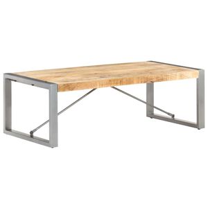 vidaXL Stolik kawowy, 120 x 60 x 40 cm, surowe drewno mango