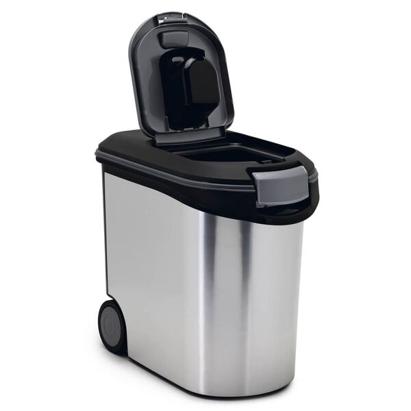 Curver Pojemnik na karmę dla zwierząt, 12 kg, 35 L, srebrny 794073