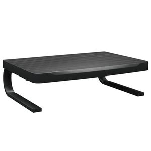 vidaXL Podstawka pod monitor, czarna, 37x28x11,5 cm