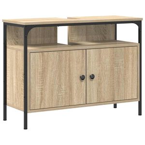 vidaXL Szafka pod umywalkę Brązowy 80 x 30 x 60 cm Drewno inżynieryjne