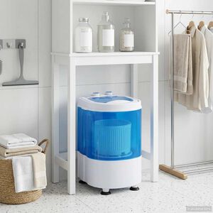 vidaXL Mini pralka z pojedynczą wanną 2,6 kg Czarny i Biały