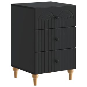 vidaXL Szafka Nocna Czarny 43x 41 x 66,5 cm Drewno inżynieryjne