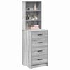 vidaXL Highboard z szufladą Szary dąb sonoma 40 x 41 x 135 cm