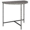 vidaXL Stolik ogrodowy, szary, 80x50x75 cm, rattan PE