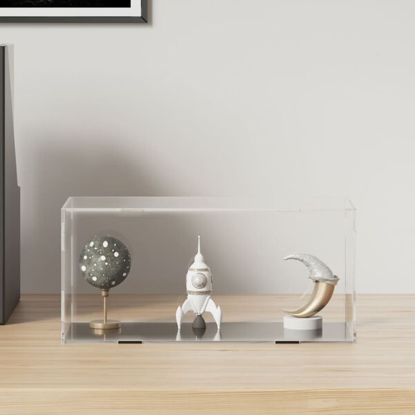 vidaXL Pudełko ekspozycyjne przezroczyste 24x12x11 cm Akryl