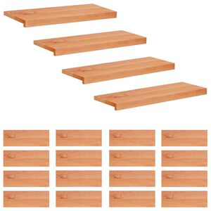 vidaXL Nakładki na schody 20 szt. 80 x 30 x 2 cm Lakier Drewno bukowe