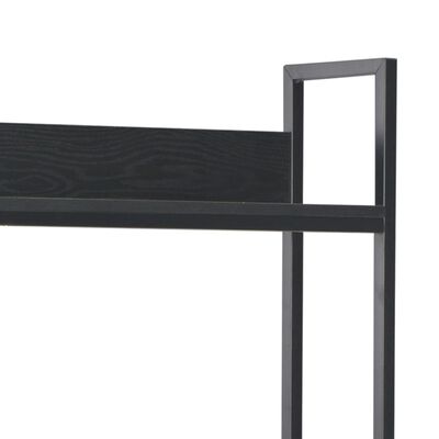 vidaXL Biurko komputerowe, czarne, 120 x 60 x 138 cm