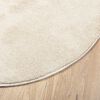 vidaXL Dywan OVIEDO z krótkim włosiem, beżowy, Ø 280 cm