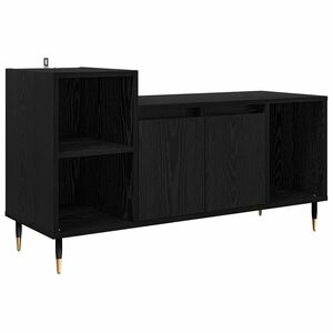 vidaXL Szafka pod telewizor 100 x 35 x 55 cm Czarny Dąb