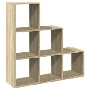 vidaXL Regał przegroda, 3 poziomy, dąb sonoma, 99x29x99 cm