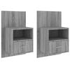 vidaXL Wiszące szafki nocne, 2 szt., szary dąb sonoma