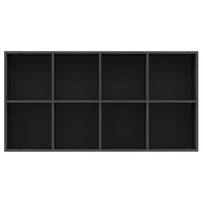 vidaXL Regał na książki, czarny, 66x30x130 cm, materiał drewnopochodny