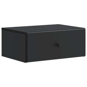 vidaXL Wisząca Szafka Nocna z szufladą Czarny 49 x 34,5 x 20 cm