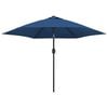 vidaXL Parasol ogrodowy na metalowym słupku, 300 cm, lazurowy