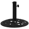 vidaXL Podstawa pod parasol, czarna, 40x40x32 cm, żeliwo
