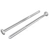 vidaXL Śruby meblowe 2 pcs Srebrny M6 x 120 mm Stal
