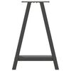 vidaXL Nogi do stołu jadalnego w kształcie litery A 2 szt. Antracyt 60x(72-73) cm Stal