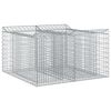 vidaXL Podniesione ł&oacute;żko gabionowe 100 x 100 x 60 cm Stal ocynkowana