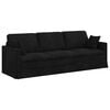 vidaXL Sofa 2 pcs Czarny 228 x 78 x 80 cm Aksamit