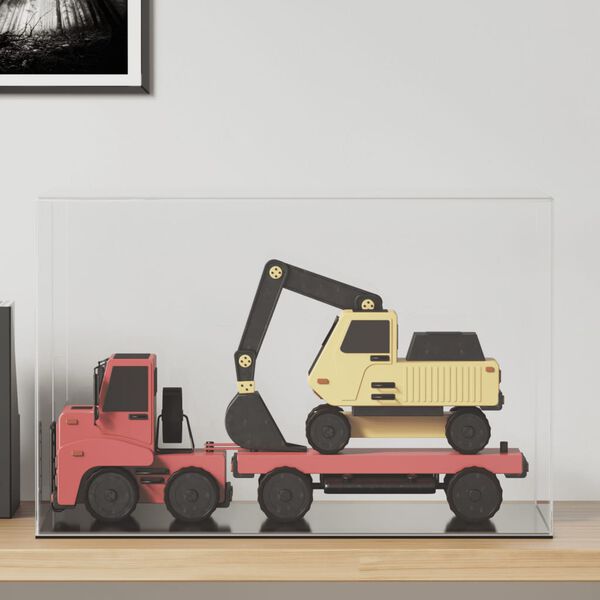 vidaXL Pudełko ekspozycyjne, przezroczyste, 56x36x37 cm, akrylowe