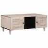 vidaXL Stolik kawowy Biały wybielany 100 x 54 x 40 cm Drewno z mango