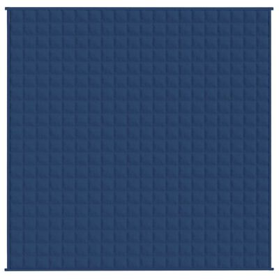 vidaXL Koc obciążeniowy, niebieski, 200x200 cm, 13 kg, tkanina
