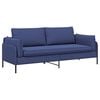 vidaXL Sofa 3-osobowa Niebieski policyjny 222 x 81 x 89 cm Welur