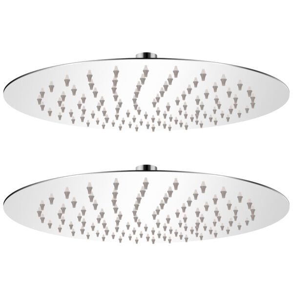 vidaXL Deszczownice ze stali nierdzewnej, 2 szt., &Oslash; 25 cm