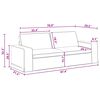 vidaXL Sofa 180cm 2 pcs Ciemnoszary Metal