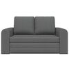 vidaXL Sofa Bed 60cm Ciemnoszary tkanina