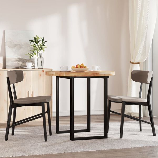 vidaXL Blat do stolika, okrągły, &Oslash;80x4 cm, lite drewno akacjowe