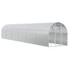 vidaXL Kurnik srebrny 1200 x 200 x 200 cm Stal ocynkowana