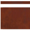 vidaXL Krawężnik do trawnika Rdzawy 450 x 0.05 x 15 cm