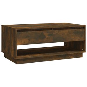 vidaXL Stolik kawowy, przydymiony dąb, 102,5x55x44 cm
