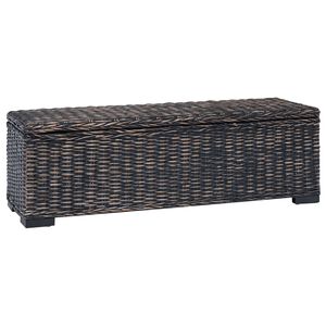 vidaXL Skrzynia do przechowywania Czarny 110 x 35 x 45 cm