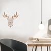 Homemania Dekoracja ścienna Deer, 51x51 cm, stalowa, miedziana