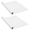 vidaXL Okleiny meblowe samoprzylepne, 2 szt., białe, 500x90 cm, PVC
