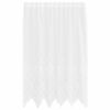 vidaXL Firanka Koronkowa z zasłonami Biały 180 x 150 cm Poliester