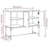 vidaXL Szafka, przydymiony dąb 100x40x79,5 cm, materiał drewnopochodny
