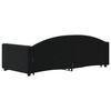 vidaXL Sofa rozsuwana, czarna, 90x190 cm, aksamit