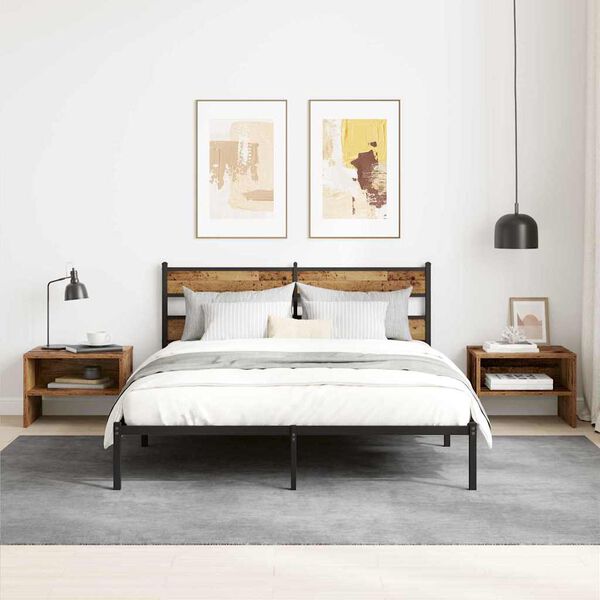 vidaXL Szafka Nocna Stare drewno 40 x 40 x 30 cm